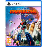 PlayStation 5 game case for 'UFO Robot Grendizer: The Feast of the Wolves' with robot and wolf design.